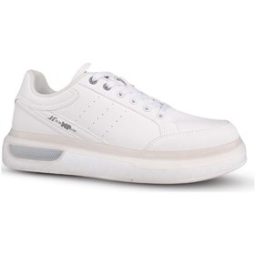 Resim Erkek Günlük Ayakkabı - Beyaz, Tekstil Beyaz 