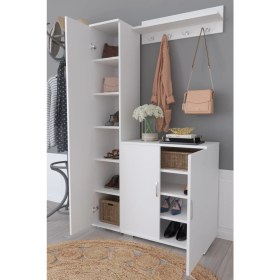 Resim Haus Modüler Berrak Ayakkabılık&portmanto - Beyaz 