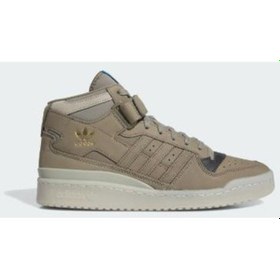 Resim Adidas Forum Mid Unisex Haki Spor Ayakkabı Hq1508 M-81 001 