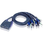 Resim Aten Cs64Uz At 4 Port Usb Vga Audio Cable Kvm Switch 