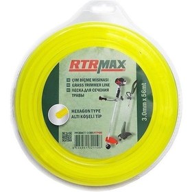 Resim Rtrmax Rty430 3 Mm - 56 Mt Tırpan Misinası Sarı 