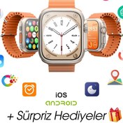 Resim WEARFİT 7İN1 Akıllı Kol Saati Smart Watch 7 KORDONLU Model:inç 49mm TFT Ekran (GRİ) 