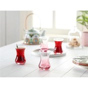 Resim AyrStore Lavem-Pink Touch 6-lı Çay Bardağı Seti 