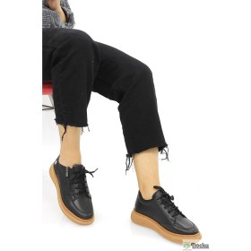 Resim Mammamia Kadın Spor Tarz Ortopedik Hakiki Deri Günlük Ayakkabı M26/KA145 