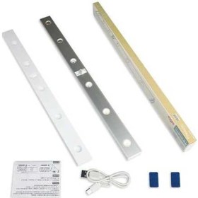 Resim Fortunelane Kablosuz Şarjlı Vücut Algılama Lambası, Otomatik Açma-kapama, 3 Renk, 60cm, 6 Işık Pimi, Beyaz Led Beyaz 