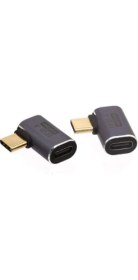 Resim Daders Home Genel 90 Derece Type-C Çevirici USB 4 40 Mbps Dik Type-C Çevirici 