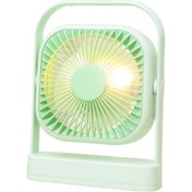 Resim Taşınabilir Usb Şarjlı 3 Kademeli Masaüstü Fan Vantilatör Soğutucu Ys2551 Yeşil 