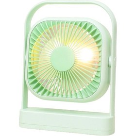 Resim Taşınabilir Usb Şarjlı 3 Kademeli Masaüstü Fan Vantilatör Soğutucu Ys2551 Yeşil 