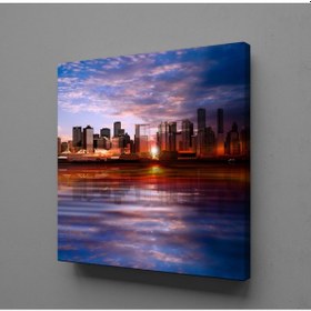 Resim Gün Doğuşu Ve Batışı Deniz Kanvas Tablo 