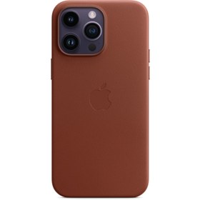 Resim MPPQ3ZM/A iPhone 14 Pro Max Leather Case with MagSafe - Umber 