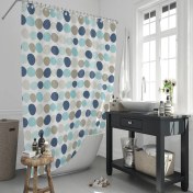 Resim Jackline Nurteks Jackline Banyo Perdesi Çift Kanat 110 x 200 cm 