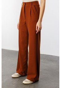 Resim Genius Store Kadın Oversize Palazzo Pantolon Pantolon-001 Açık Kahverengi 