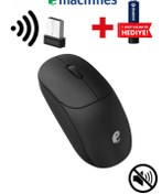Resim ACER eMachines Sessiz Kablosuz Mouse – USB Alıcılı, Pil Hediyeli, Ev ve Ofis için – EAM080 