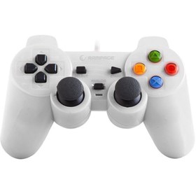 Resim Rampage Sg-r602 Ps3/pc Beyaz Usb 1.8m Joypad uyumlu 
