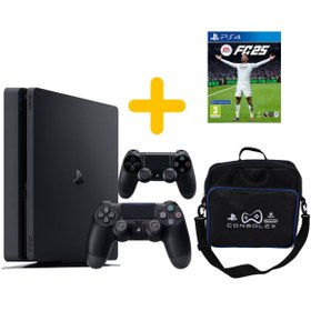 Resim Sony Playstation 4 Slim 500 GB Yenilenmiş + 2 Kol + Ps4 Oyunu + Çanta 