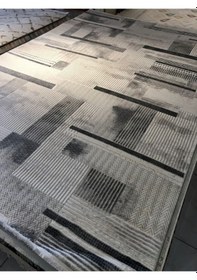Resim Merinos Halı Diyez Serisi 39140 095 Akrilik Yün Halı Salon Oturma Yatak Odası Halısı Gri 