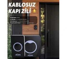 Resim Timion Kablosuz Su Geçirmez Kapı Zili (5148) 