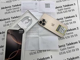Resim Apple iPhone 16 Pro Max İkinci El TR | 256 GB | Çöl Titanyum 