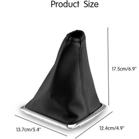 Resim Ford Focus 2 Için Vites Körüğü Ve Nikelaj Çerçeve 2005-2008 Arası Siyah 