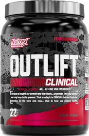 Resim Nutrex Research Outlift Clinical Pump PreWorkout With Creatine EAA Amino Acid Complex 630 Gr 