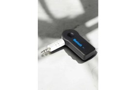 Resim Kablosuz Bluetooth Aux Araç Kiti Siyah Hafıza Kartlı 