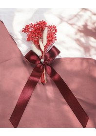 Resim Eon Doğal Cipso Tepsi Çiçeği Bordo Bordo 
