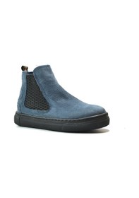 Resim Onlo Ayakkabı R.246-1 Deri Nubuk Lacivert Kürklü Erkek Çocuk Bot Lacivert 