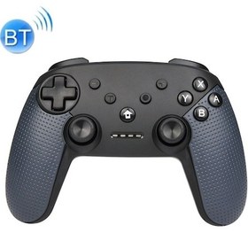 Resim Cbtx Bluetooth Kablosuz Gamepad Dahili Çift Motorlu, Turbo Fonksiyonlu Switch Pro'ya Uygun Siyah 