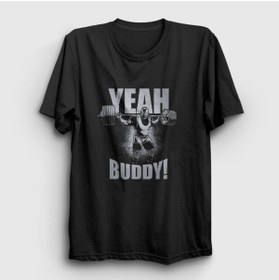 Resim Presmono Unisex Siyah Yeah Buddy Gym Spor Ronnie Coleman T-shirt 363788tt 
