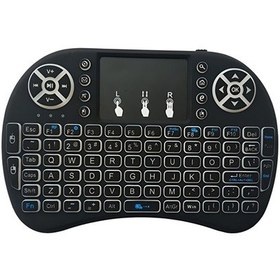 Resim Smart TV - TV Box Kablosuz Dokunmatik Işıklı Q Klavye - Wireless 