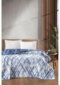 Resim 4 Mevsim Pamuklu Battaniye - Yumuşak Ve Hafif Konfor Mavi Mavi 