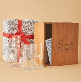 Resim STOREMAX Babası Esprili Ahşap Kutulu Rakı Seti 1185222 
