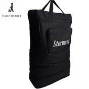 Resim tualpticaret Tekerlekli Seyahat Çantası 5 Tekerlekli Bez Büyük Boy Valiz Üç Körüklü 22x46x70 Cm 