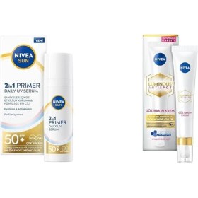 Resim Belirtilmemiş Sun SPF50 Güneş Koruyucu Nemlendirici Makyaj Bazı 30ML LUMINOUS630 Koyu Halka Karşıtı Göz Kremi 