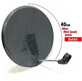 Resim Antenci 40 CM Delikli Ofset Mini Çanak Anten Antenci