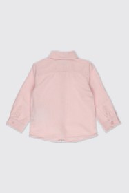Resim Panço Erkek Bebek Basic Pembe Oxford Gömlek 