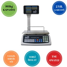 Resim Teskom F32-b 105kg Marketci Terazi 