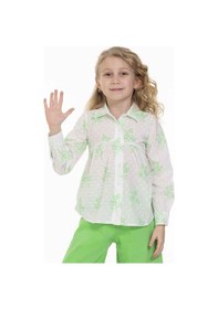 Resim Xo Kids Kız Gömlek 5-14 Yaş 812 Kgml09009 Yeşil 