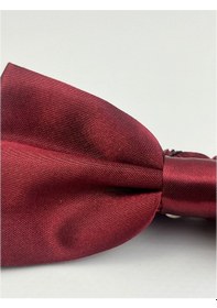 Resim Demfashion Bordo Düz Erkek Papyon Bordo 
