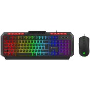 Resim Gamebooster KM-11B Knight Siyah Klavye Mouse Set 