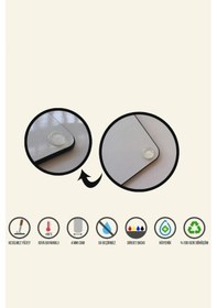 Resim Çoklusim Cam Ocak Koruyucu Ve Cam Kesme Tahtası 50 cm X 56 cm Tek Parça 