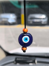 Resim Esey Dizayn Cam Nazar Boncuk Araba Dikiz Ayna Süsü 