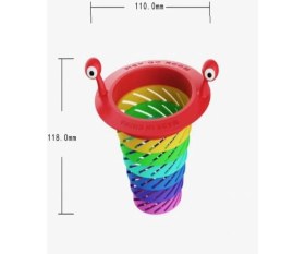 Resim Renkli 6 Kademeli Lavabo Süzgeci 