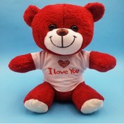 Resim XMARKETTR Kırmızı I Love You Peluş Ayıcık 