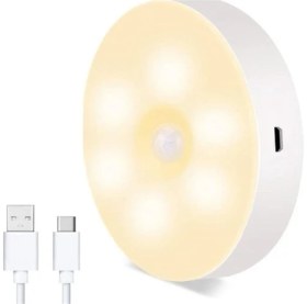 Resim Hareket Sensörlü USB Şarjlı LED Işık Lamba 