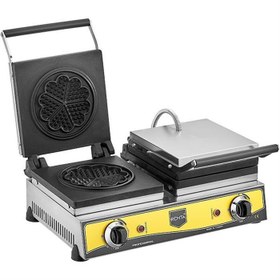 Resim Remta Çiftli Çiçek Model Waffle Makinası Elektrikli 16 cm 
