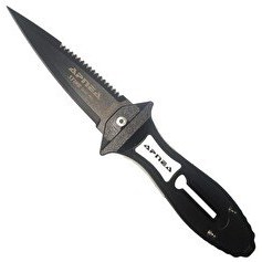 Resim Apnea Sting Siyah Dalgıç Bıçağı Gen2 Pro Kol Bantlı 