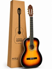 Resim FRANSUA Victor Klasik Gitar Seti Gün Batımı Renk 