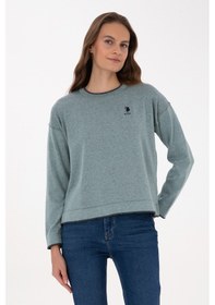 Resim U.S. Polo Assn. Kadın Mint Bisiklet Yaka Kazak 50314675-VR090 