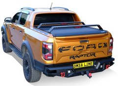 Resim OMSA Toyota Hilux Dakar Kasa Üstü Ara Atkı 2 Parça Siyah 130-177cm 2006-2015 Arası 